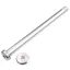 Burgtec Santa Cruz Rear Axle 12x168.5mm in Rhodium Silver