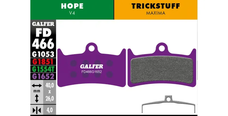 Galfer Hope V4 - E-Bike Compound Disc Brake Pads