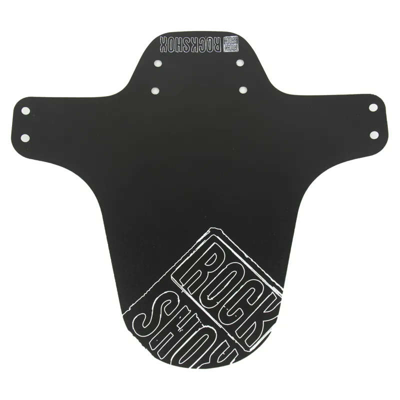 Rockshox Mtb Fender: Outline White Distressed Logo Print OUTLINE WHITE DISTRE universal