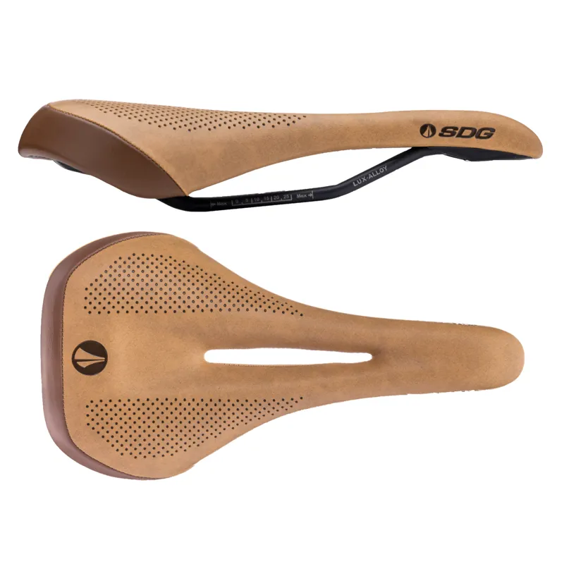 SDG Allure 2.0 Womens Lux Alloy Saddle in Brown Leather/Black