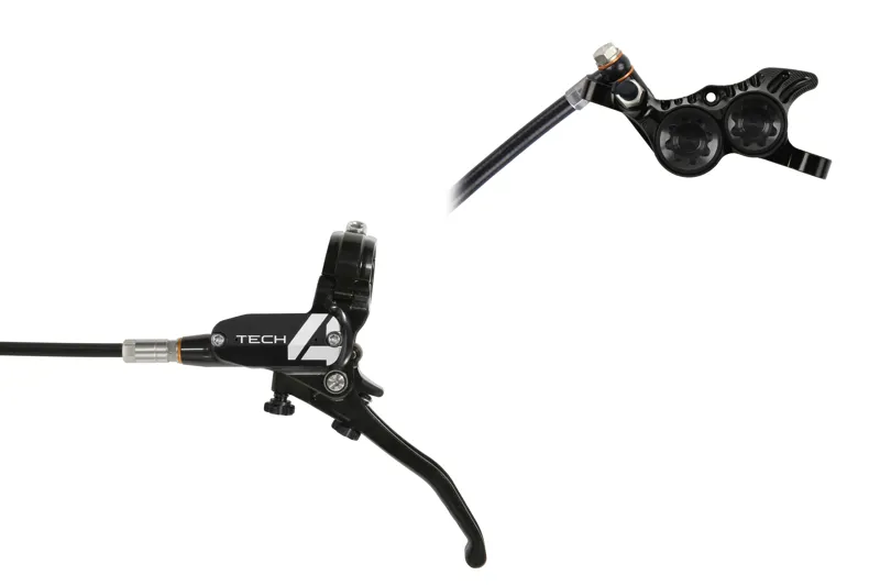 Hope Tech 4 V4 Disc Brake - No Rotor - Black/Black-1