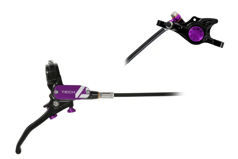 Hope Tech 4 X2 - No Rotor - Black/Purple-1
