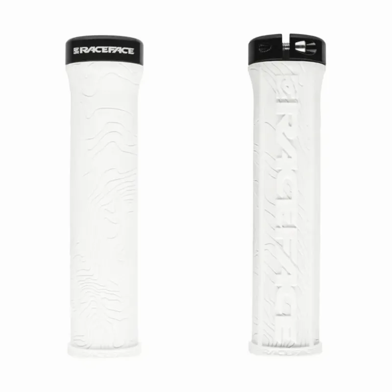 Race Face Half Nelson Lock On Grips in White