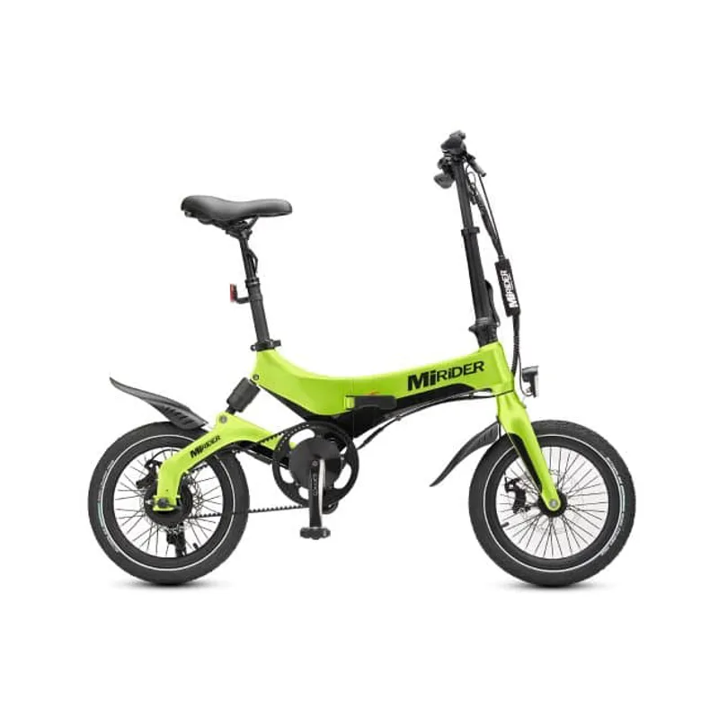 MiRiDER One GB3 16in folding ebike finished in Acid Green