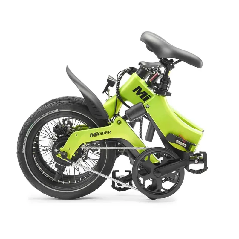 MiRiDER One GB3 16in folding ebike finished in Acid Green-1