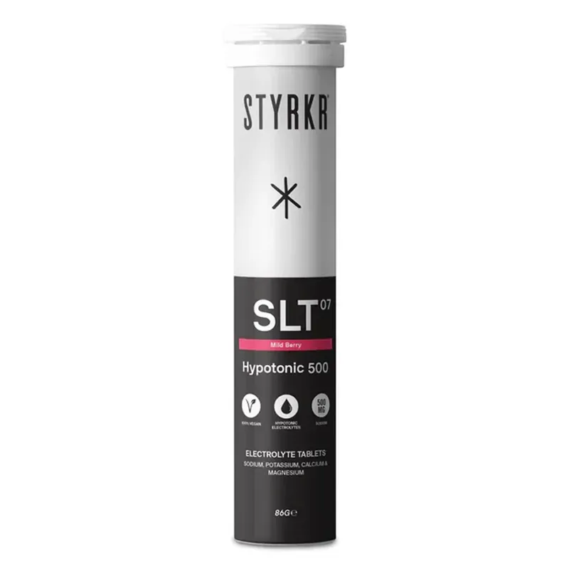 STYRKR - SLT07 Berry 500 Mg Sodium Hydration Tablets x12 X6 Black 500mg Drink