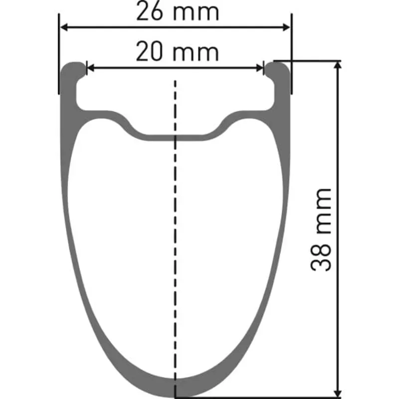 DT Swiss Wheel ARC11 WTS CS 38mm DB FR Black 700c-1