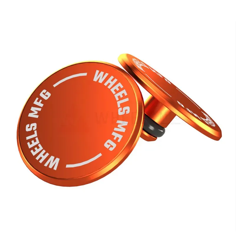 Wheels Manufacturing Thru-axle Caps in Orange