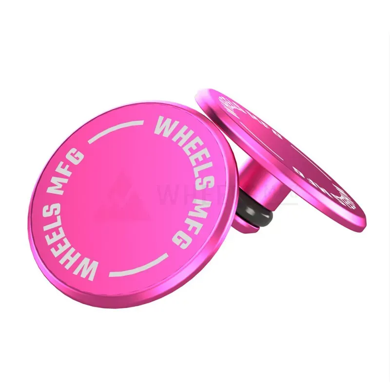 Wheels Manufacturing Thru-axle Caps in Pink