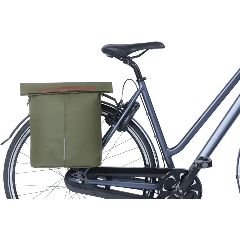 Basil City Bicycle Shopper 14-16L Moss Green 14-16 litres-4
