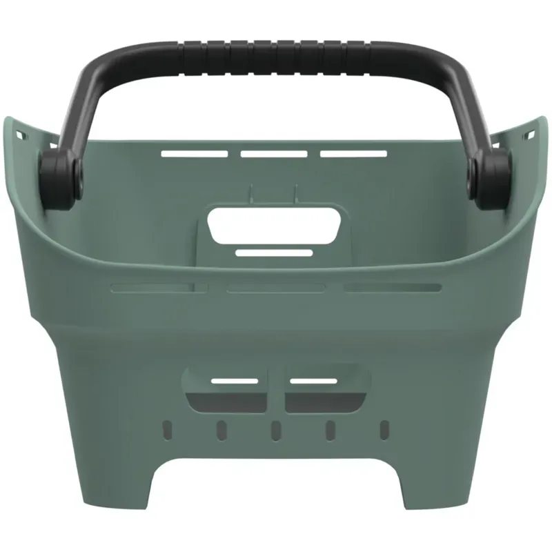 Basil Cento Neo 21l Rear Basket in Silvergreen-4