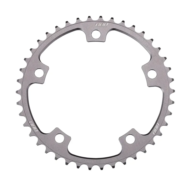BBB RoadGear 39t 130BCD Shimano Chainring in Silver