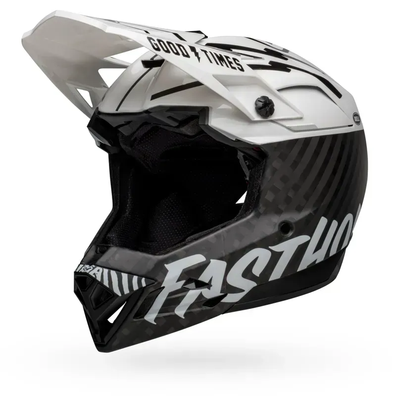 Bell Full-10 Spherical Mountain Bike Helmet in White/Black Fasthouse