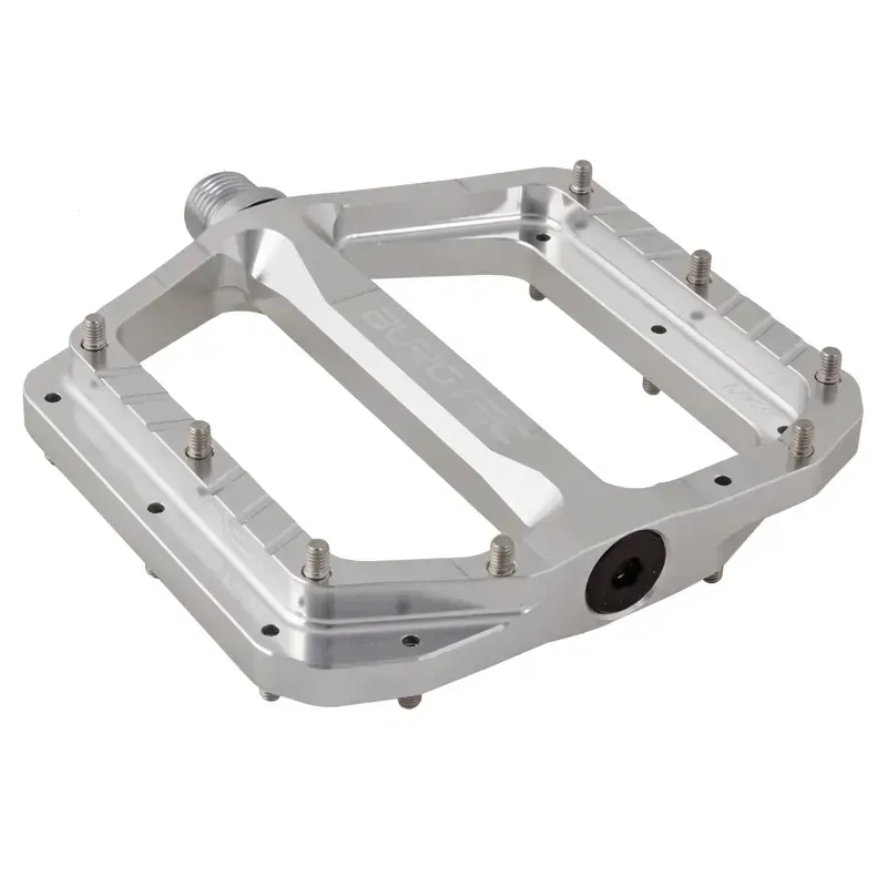Burgtec Penthouse MK5 Pedals CrMo In Rhodium Silver