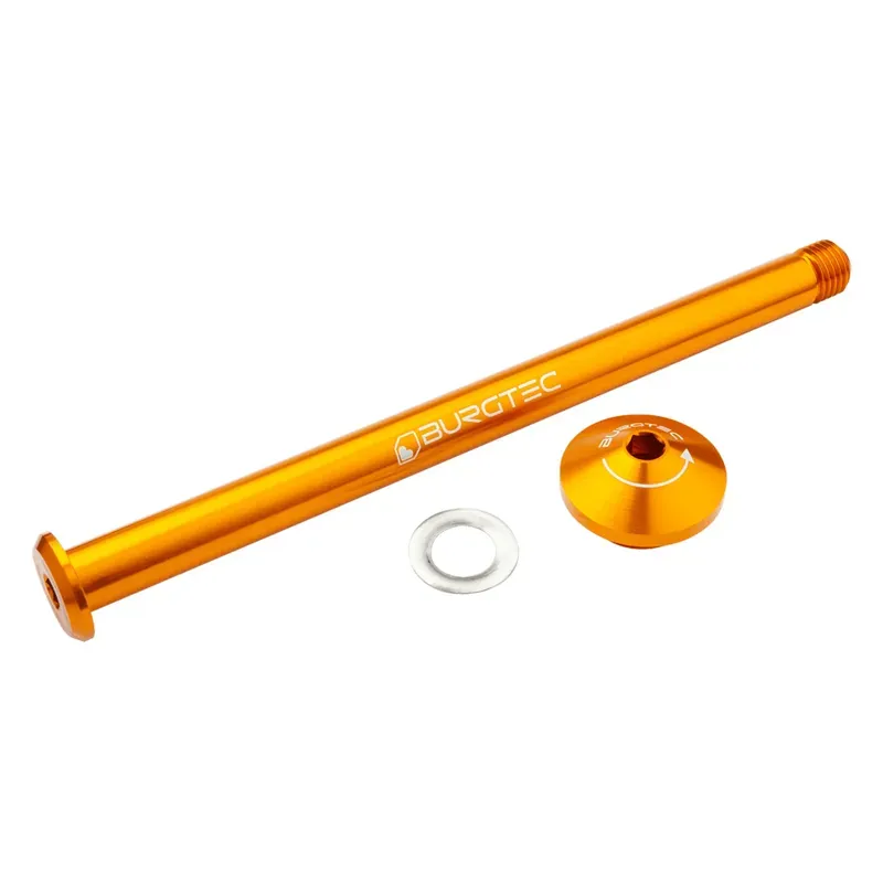 Burgtec Yeti Boost 12x170mm Rear Axle in Iron Bro Orange