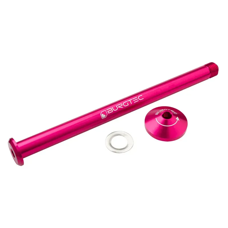 Burgtec Yeti Boost 12x170mm Rear Axle in Toxic Barbie Pink