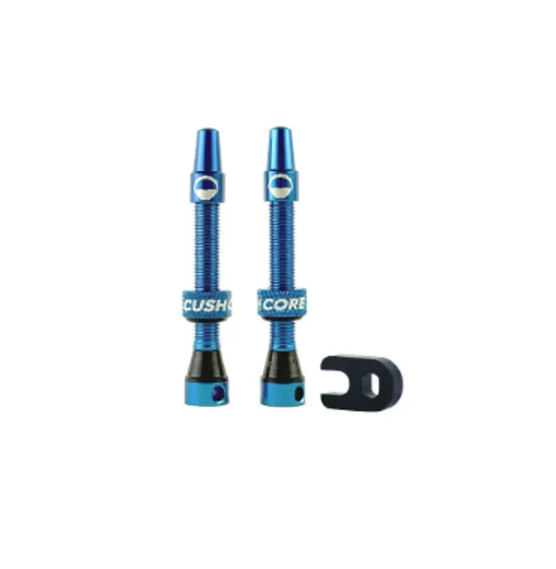 Cushcore 44m Tubeless Valve Pair in Blue