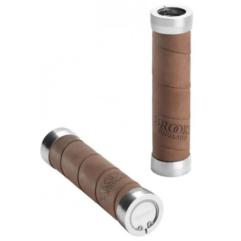 Brooks Slender Leather Grips in Aged