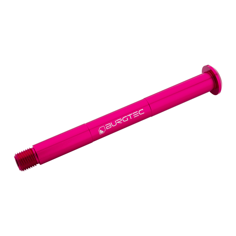 Burgtec Fox Fork Pre-2021 15x110mm Axle in Toxic Barbie Pink-1