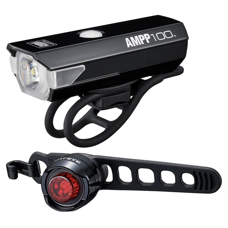 Cateye Ampp 100 / Orb Bike Light Set
