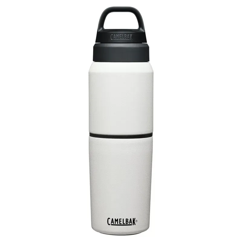 2020 Camelbak MultiBev Vacuum Insul 500ml Bottle w/Cup in White