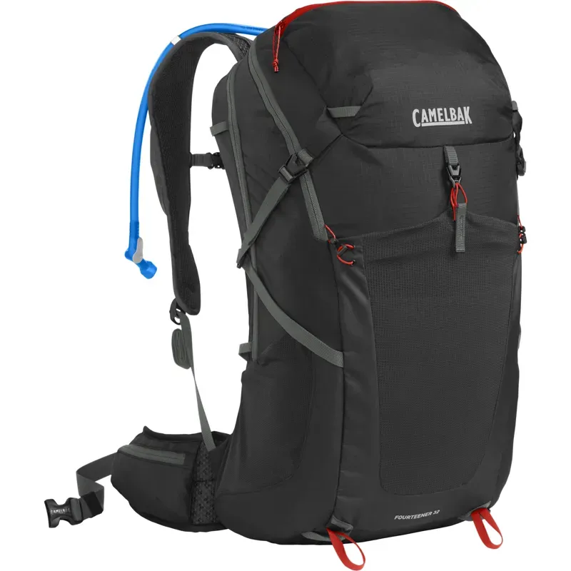 Camelbak Fourteener 32 Hydration Pack in Black/Red Poppy