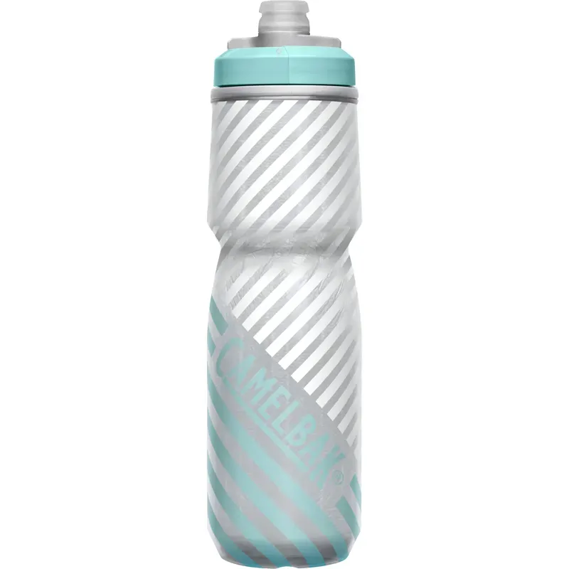 Camelbak Podium Chill 710ml Outdoor Bottle in Grey/Teal Stripe