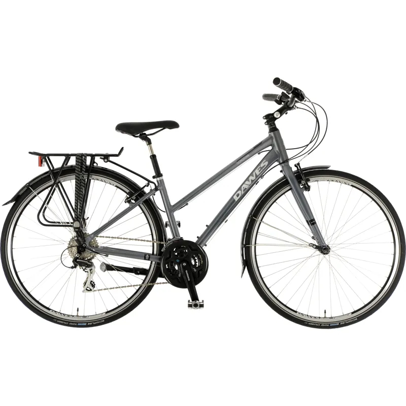 Dawes Sonoran Low Step Urban Hybrid Bike in Dark Grey