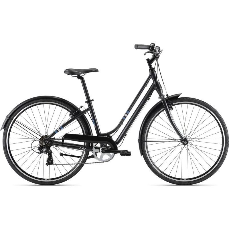 2022 Liv Flourish 3 Hybrid Bike in Gunmetal Black