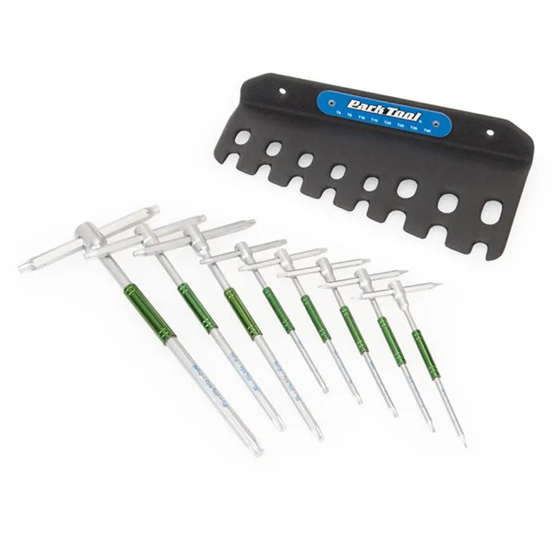 Park Tool THT-1 Sliding T-Handle Torx Wrench Set in Green