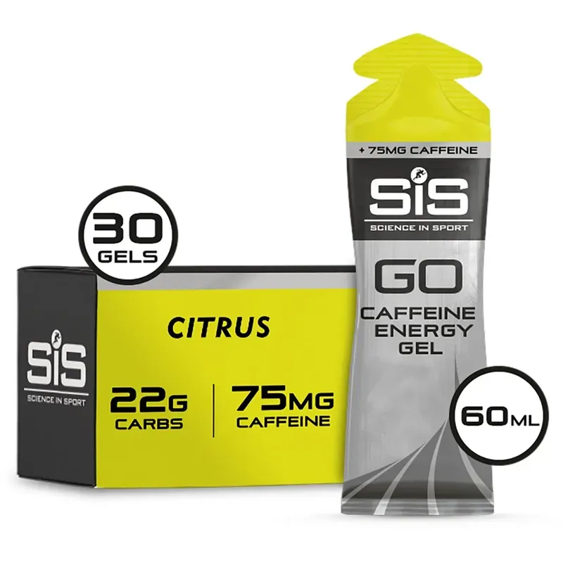 Science in Sport GO Caffeine 30 Pack Energy Gels in Citrus