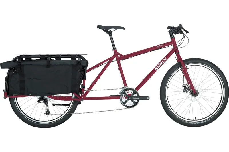 Surly Big Dummy Long-Tail Cargo Bike in Red