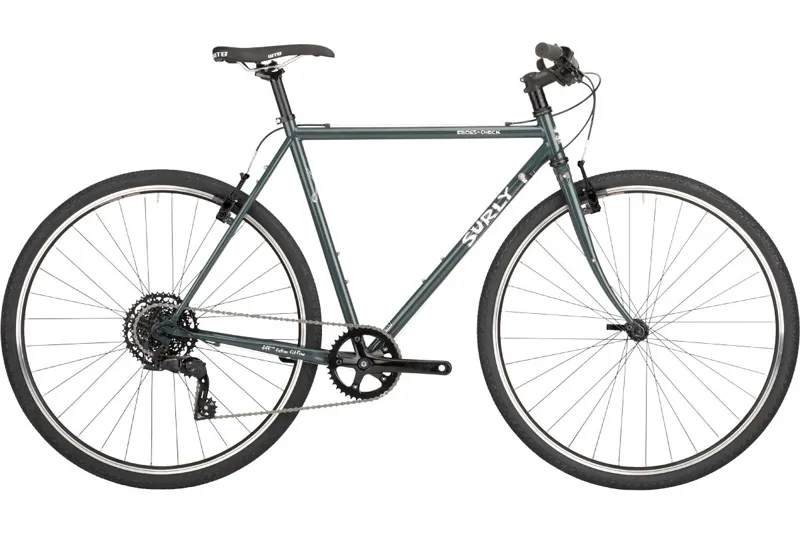 2021 Surly Cross Check Flat Bar Road Bike in Green