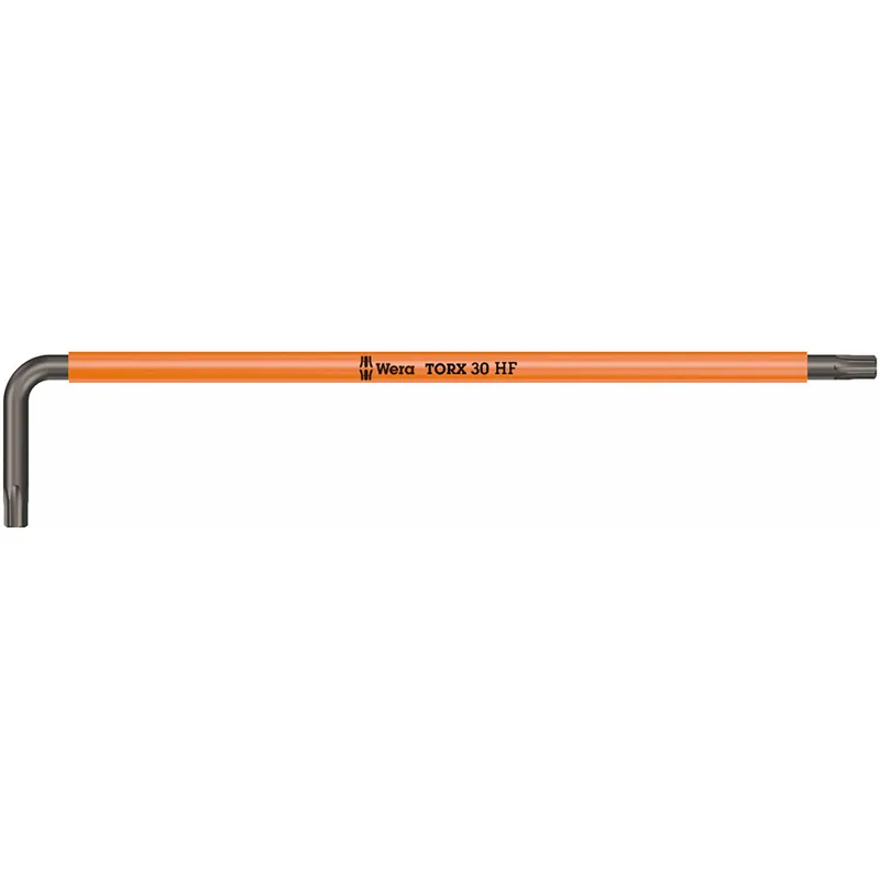 Wera Tools 967 SXL HF TORX 30x195mm Long Holding L-Key in Orange