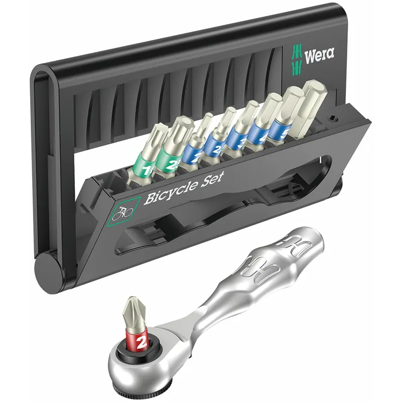 Wera Tools Bicycle Set 9 Zyklop Ratchet Screwdriver Set in Black
