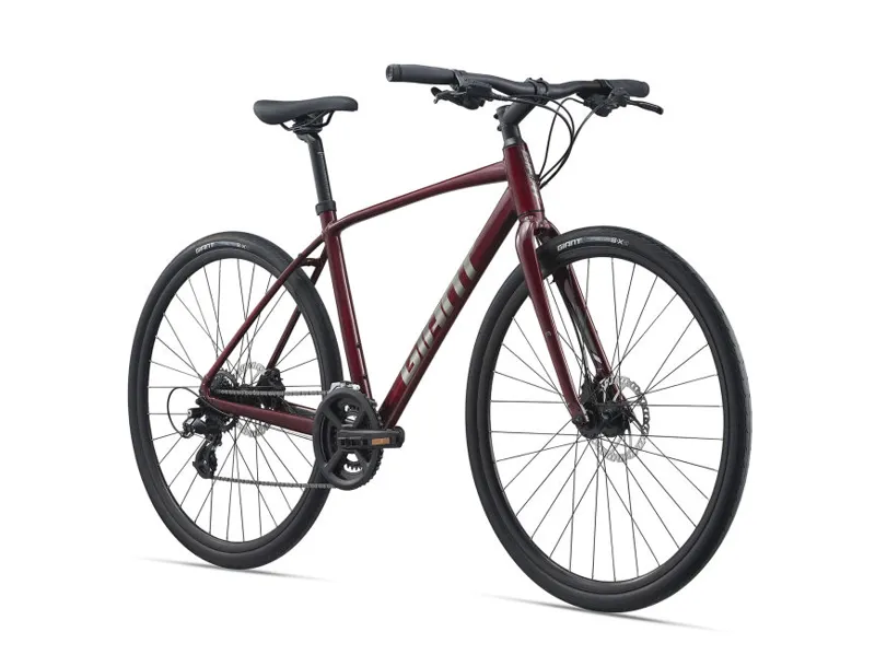 2021 Giant Escape 2 Disc Hybrid Bike in Red-7