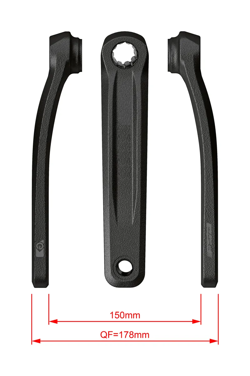 FSA CK-320 Bosch G4/Yamaha PWX eBike Crank Arm Set in Black