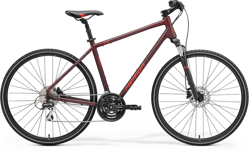 2022 Merida Crossway 20D MY22 Hybrid Bike in Red