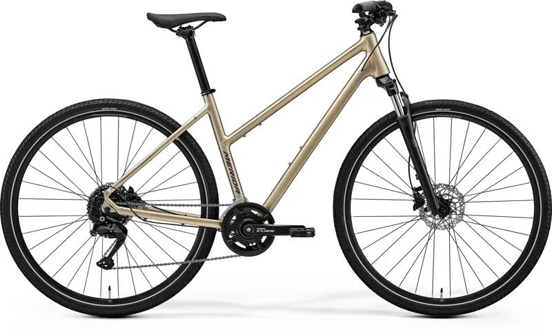 Crossway 100 Women's Hybrid Bike In High Cream/Grey