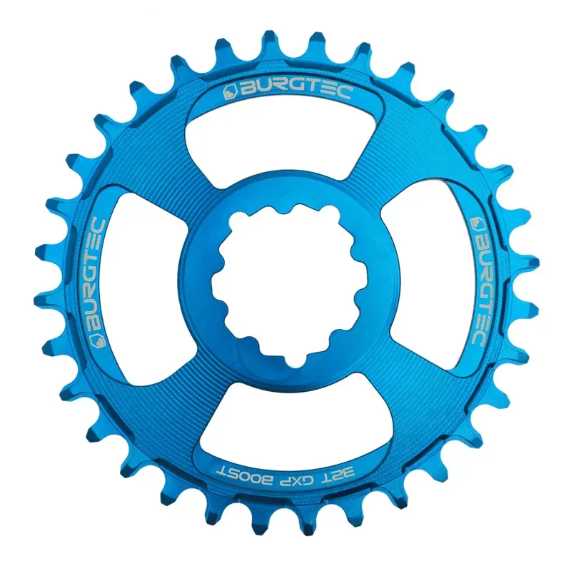 Burgtec Sram Boost 3mm Offset Thick Thin Chainring in Deep Blue