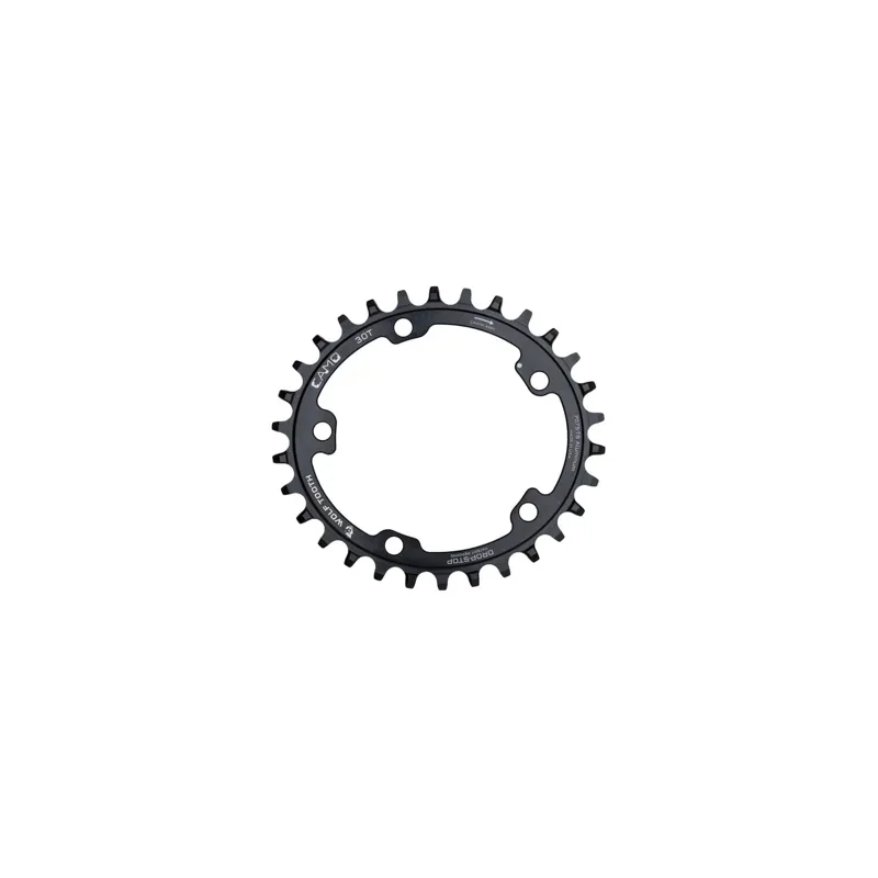 Wolf Tooth CAMO Elliptical Drop-Stop B Chainring in Black