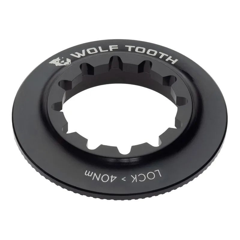 Wolf Tooth Centrelock Rotor Internal Spline Lockring in Black