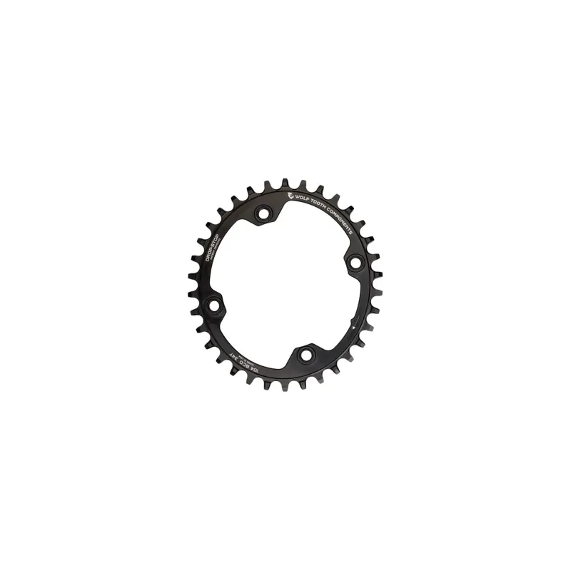 Wolf Tooth Elliptical 104 BCD Drop-Stop B Chainring in Black