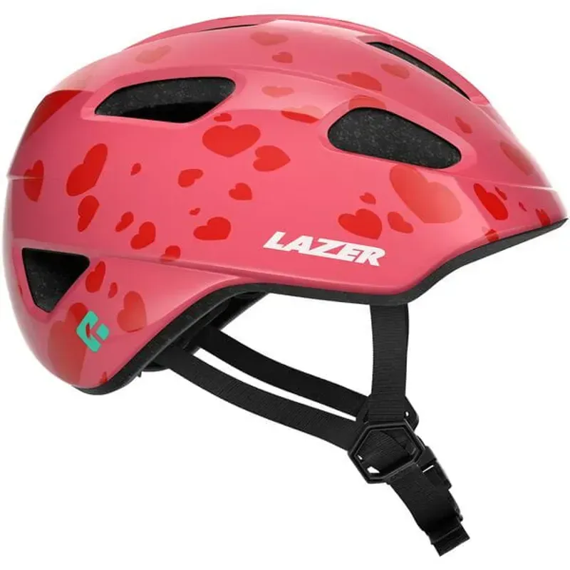 Lazer NutZ KC Kid's Helmet in Little Hearts-1