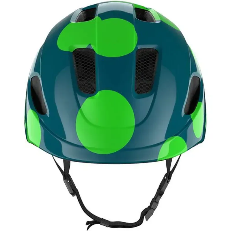 Lazer NutZ KC Kid's Helmet in Green Dots-2