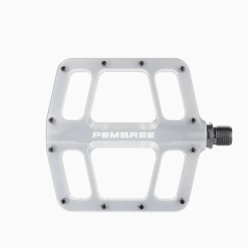 Pembree D3A Small 9/16-inch Platform Pedals in Argent/Silver