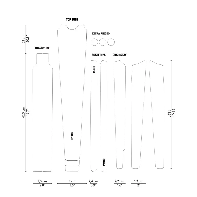 Gravel Frame Protection Clear Glitter