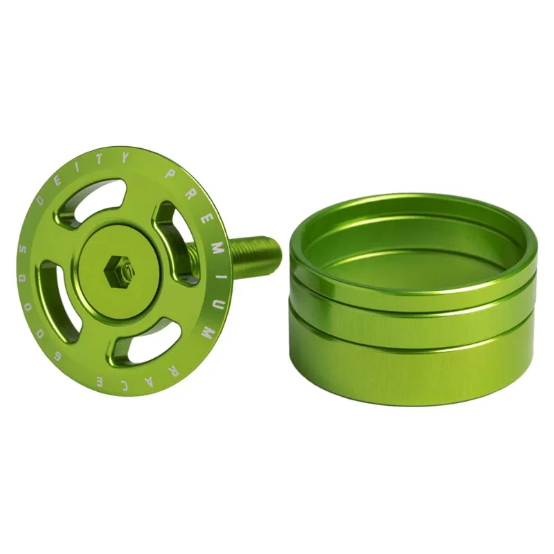 Deity Crosshair Headset Cap Kit in Green