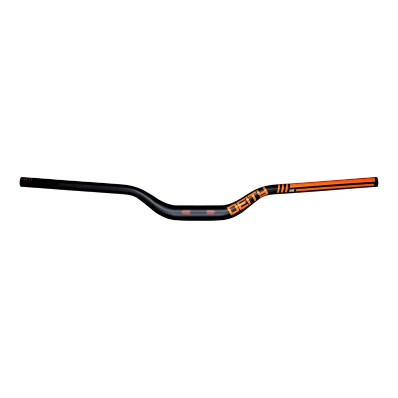 Deity Highside 800mm 35mm Bore 50mm Rise Aluminium Handlebar in Orange