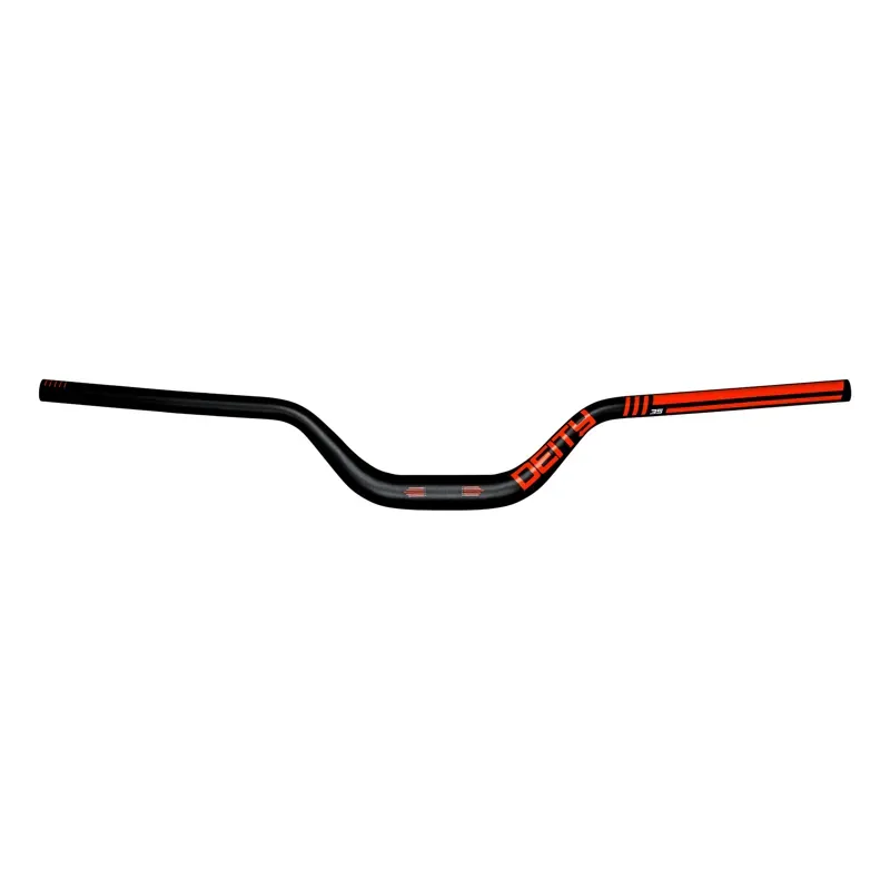 Deity Highside 800mm 35mm Bore 80mm Rise Aluminium Handlebar in Red